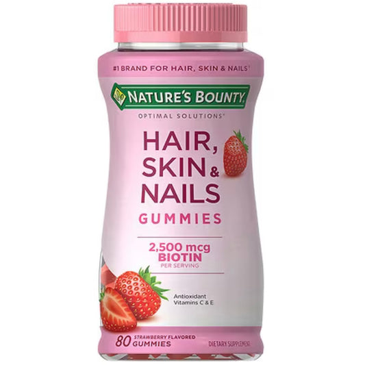 Hair, Skin, Nails 2500mcg 80 gomitas